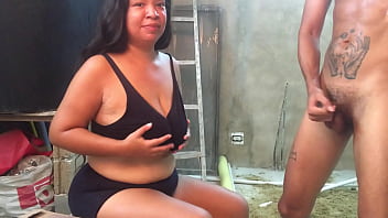 Preview 2 of Petite Sex Old - Her lover is happy to see her on video call with another guy.