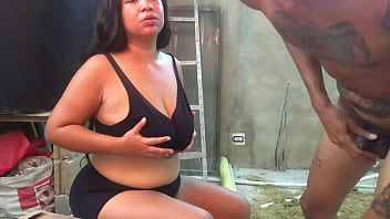 Preview 1 of Petite Sex Old - Her lover is happy to see her on video call with another guy.