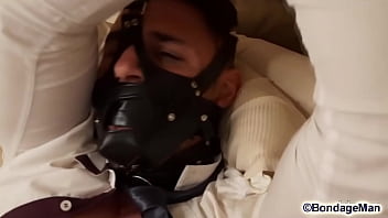 Preview 2 of Mom Pumping Sleep - Peter and Victor tied up and gagged together  free