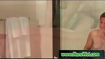 Preview 4 of Japanese Rimjob Massage - Horny client gets a sensual blowjob by his masseuse - Liv Revamped &amp_ Steven StCroix