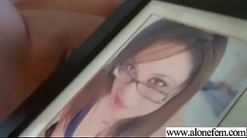 Preview 4 of 2 Big Cocks In 1 Whole - Linda Lay hot brunette play with sex dildos