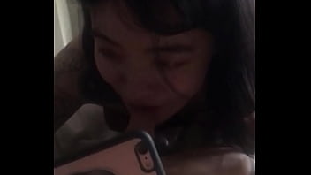 Preview 2 of Omegle 18 Lesbian - 炮友在拍我JB 我在拍炮友