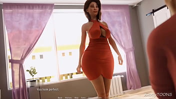 Preview 2 of Kutta And Girl - In A Scent - Slim thick curvy MILF Fucked in red short dress