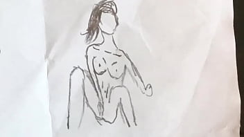 Preview 2 of Full Hd Hot Saxy - Some Nice naked pics drawed ms.x part.1