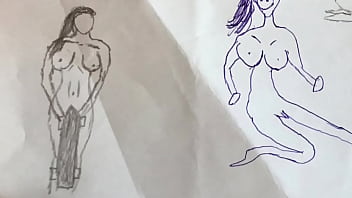Preview 3 of Full Hd Hot Saxy - Some Nice naked pics drawed ms.x part.1