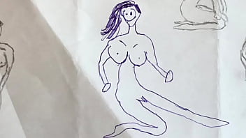 Preview 1 of Full Hd Hot Saxy - Some Nice naked pics drawed ms.x part.1