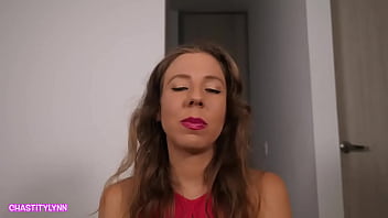 Preview 1 of Stripes Bikini Masturbation - Chastity farting