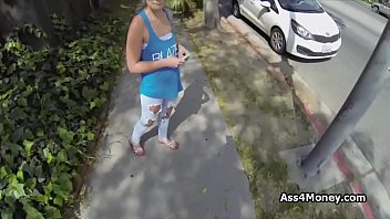Preview 1 of Black Gang Big Cook Hd Xnxx - Icy blonde POV fucked in the alley for money