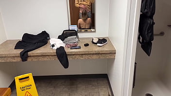 Preview 3 of 2017 Sophie Dee Porn - Public Shower Blowjob and Caught Masturbating