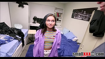 Preview 1 of Full Hd Sex Vidieo 18 Age - Petite Sorority Teen Zoey Bloom Caught In Male Dorm Room Fucked By Guy With Big Cock
