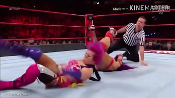 Preview 3 of Hot Mam San - Sasha Banks takes Asuka to the limit.