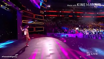 Preview 1 of Hot Mam San - Sasha Banks takes Asuka to the limit.