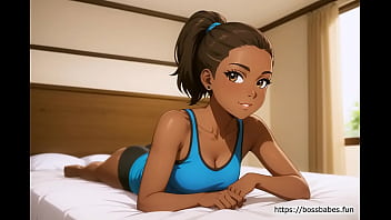 Preview 1 of Cumsucking Group - Sexy Anime Girl in the Bedroom