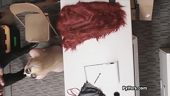Preview 4 of Brandy Love Mom Ass Fucck - Perky blonde caught and fucked at LP office