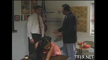 Preview 4 of Tamil Nude Sari Song - Sexually excited teacher bonks his student&#039_s tight ass hard and deep