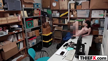 Preview 3 of Mature Anal Destroy - LP Office Teachs Foxy Cutie Thief Very Quick