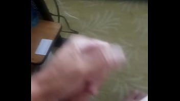 Preview 2 of Boy Veyour - Jacking off nice white cock biggest cum shot ever