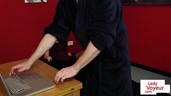 Preview 2 of 10yrs Teen - Humiliating femdom helps sub guy to wank