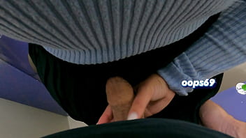 Preview 3 of Lap Dnacer - Married Milf Grabbing my Dick in Public | Handjob and Cumshot in Train