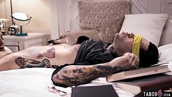 Preview 3 of Little Lade Sex - He gets distracted by a threesome she set up for him