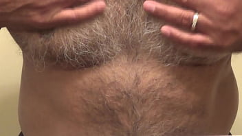 Preview 2 of Chubby Hmemade - mature playing with my cock applying some oil and cumshot