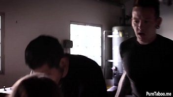 Preview 2 of Www Mathar Sex Com - Rich busty teen taken and got DPed in a foursome sex