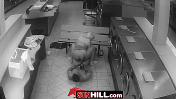 Preview 4 of Papa And Silva - Sexy Curvy Blonde Babe Fucked At Laundromat - Leya Falcon