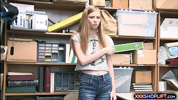 Preview 1 of Son Friend Hd - Cute blonde thief gets punish fucked
