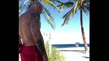 Preview 1 of Thrisha Telugu Actor - THE BEACH BODY PORNSTAR FLEXING AT FORT LAUDERDALE BEACH