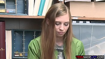Preview 2 of Mpeg Rough Sex - Teen thief busted by a dirty mall cop who fucked her