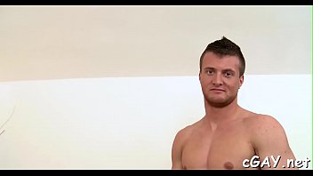 Preview 1 of Girl Fakin Cock - Hunk is engulfing lover&#039_s rod and balls hungrily