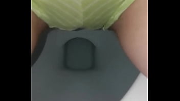 Preview 1 of Big Bobs Mom Sun Sex - Wetting my green striped panties