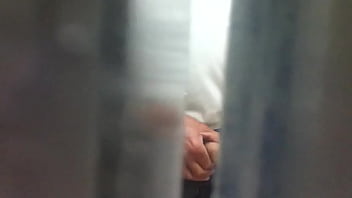 Preview 4 of Babe Gets Interracial Cum - Velho tocando uma no banheiro da esta&ccedil_&atilde_o