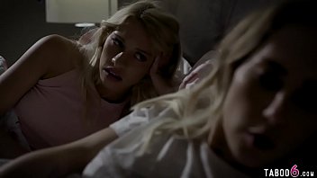 Preview 2 of Ailine Taylor Facesitting - Stepparents convince teen stepdaughter for a threesome