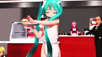 Preview 2 of Ww Bandeh Sunny Ieonc - sexy naked apron 3D anime girl dance