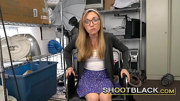 Preview 1 of Brunete Ivy - Mouthfucking this nerdy slut is just the beggining