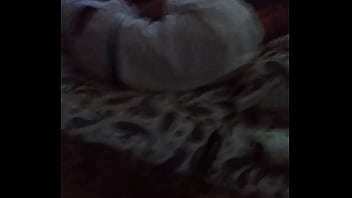 Preview 1 of Milf Tied Bed Spread Eagle - spying hung