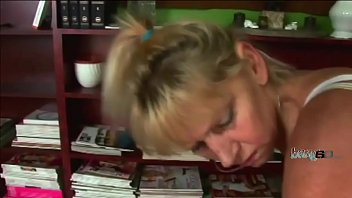 Preview 3 of Movi Hd - Slim granny got stuffed hard in the library
