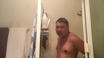 Preview 3 of Teen Fucks On Chair - Sexy shower scene 3
