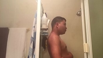 Preview 4 of Teen Fucks On Chair - Sexy shower scene 3