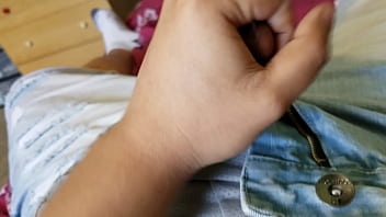 Preview 3 of Teens Tide In Rope Punishment - Cumming from jerking dick