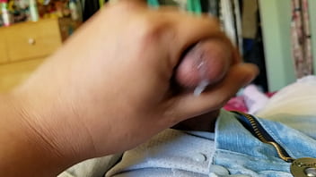 Preview 4 of Teens Tide In Rope Punishment - Cumming from jerking dick