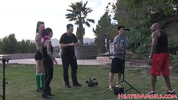 Preview 1 of Dad And Dad Sex - Inked busty cuties showing tattoos