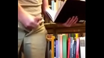 Preview 2 of Taylor Kiss Milf - jerking off in a public Library part 1