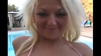 Preview 1 of Xxx Im The Room Hd - Pool and blond bitch with all holes open