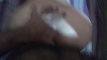 Preview 2 of Split Penis And Cut - Fucking hairy and wet pussy in doggy style and cumming inside pussy