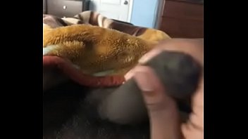 Preview 2 of Sexy Vidioes Xxxx - Big black cock gets stroked while people are home