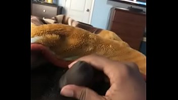 Preview 1 of Sexy Vidioes Xxxx - Big black cock gets stroked while people are home