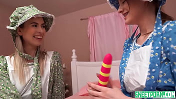 Preview 1 of Pakistani Kissing Videos - Amish Stepsisters Learned to Explore Her Sexuality