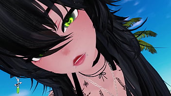 Preview 2 of Girls Play With Penis - ️Beach Day With Your Goth Girlfriend [POV] [NSFW ASMR RP] [Futa]